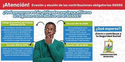 !Atencion! Evasión y elusión de las contribuciones obligatorias SGSSS