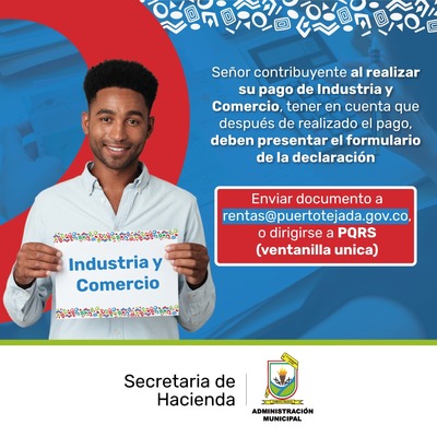 Aviso importante para Contribuyentes de Industria y Comercio