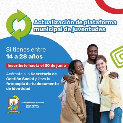 Actualización de Plataforma Municipal de Juventud.