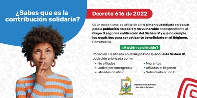 ¿Sabes que es la contribución Solidaria?