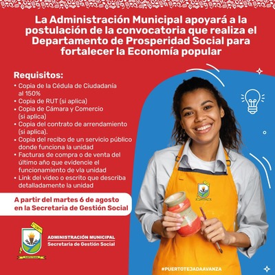 Convocatoria del Departamento de Prosperidad Social