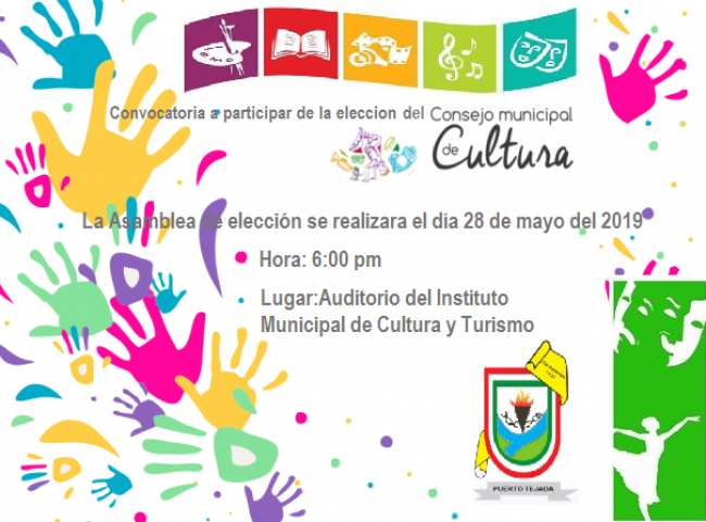 Convocatoria a participar de la elección del Consejo Municipal de Cultura